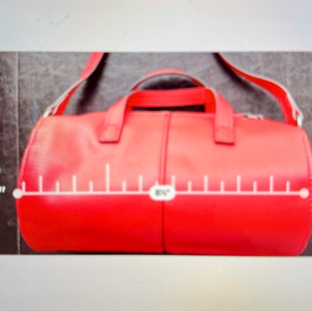 Vera Wang Bold Red Cylinder Bag